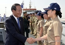 국가보훈처장, 청해부대 방문
