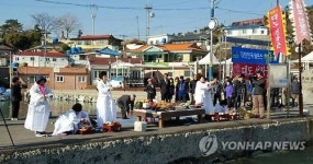 평안과 풍어 기원합니다 하동 대도마을 선창굿