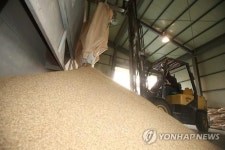 분주한 미곡처리장