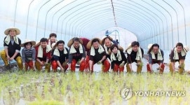 이천서 올해 첫 모내기