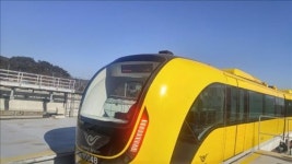 인천공항 자기부상철도 직접 타보니…고급스럽네