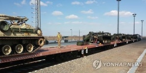 평택 미 K-6기지 군용철도 개통…미군 이전 본격화