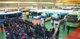 함양서 생산 친환경 전기버스 제주로 간다