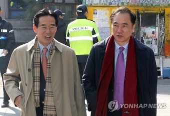 더민주 공천 핵심 나란히 출근