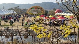 구례산수유꽃축제 주 행사장