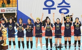 여자프로배구 현대건설, 무실세트 우승…5년만에 정상탈환