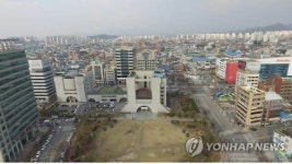 드론으로 본 전주시청 전경