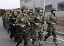 여자 핸드볼 대표팀 체력단련