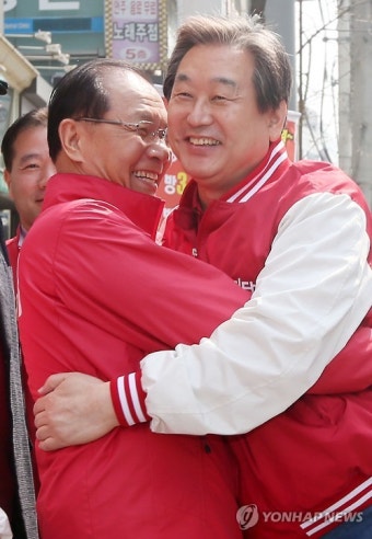 <총선> 황우여 끌어안은 김무성
