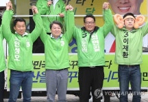  안철수, 창원서 지원유세
