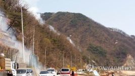 춘천서 담뱃불 추정 산불