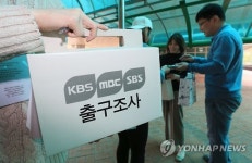 <선택 4.13> 출구조사 응하는 유권자들