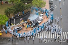 노조 농성장 행정대집행