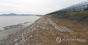 임진강 작골2제 제방공사 완료