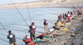 한빛원전 낚시터