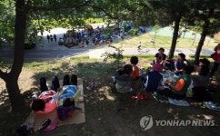 다리 밑, 나무 아래