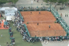 도심에서 열리는 테니스대회