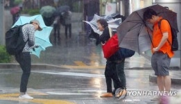 충북 돌풍·벼락 동반한 많은 비…