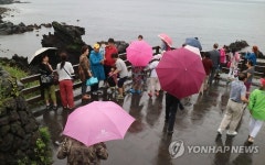 장맛빗속 제주 관광
