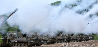 K9 자주포 사격훈련