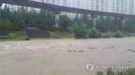 세차게 흐르는 부용천