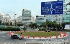 창원 한마음병원 사거리 들어선 회전교차로
