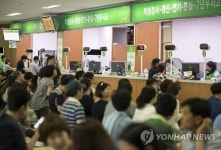 북적이는 면허시험장