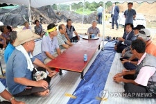 지하수 고갈 현장 방문한 강릉시의회 의장단