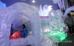 폭염 피해 아이스뮤지엄으로