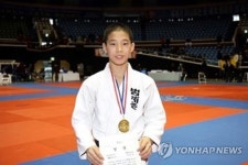 <올림픽> 범계중학교 유도부 재학 당시 안바울