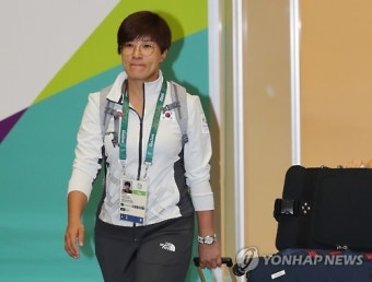 <올림픽> 박세리 감독 입국 