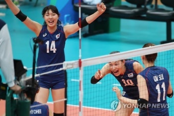 <올림픽> 김연경 '그래, 그렇게 하란말야!'