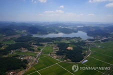 하늘에서 본 서천 봉선리 유적지