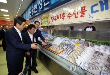 황총리 농수산물 유통현장 방문