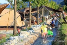 정읍 내장산 국민여가캠핑장 ‘인기…글램핑도 즐겨요