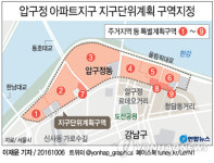 압구정 재건축 24개 단지 6개로 묶어 지구단위계획으로 개발