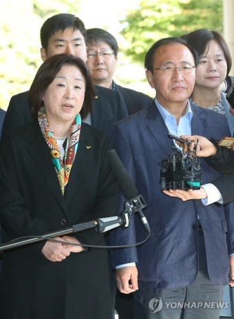 정의당'최순실 긴급체포 촉구'