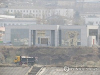 北 만포 새 통상구 준공단계
