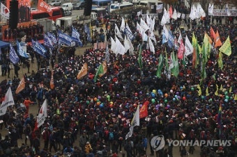 민주노총, '박근혜 퇴진' 총파업