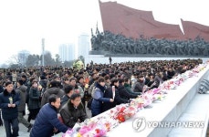 온덕종합장식 | 북 김정일 사망 5주기 만수대언덕 추모행사