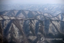 눈 덮인 차령산맥