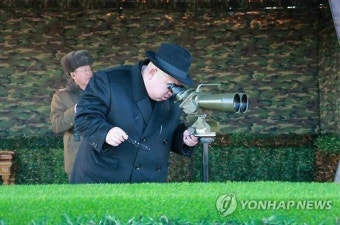 北 김정은, 탱크사단 훈련지도