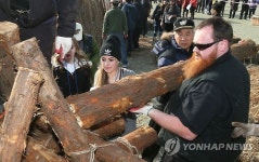 제주들불축제 희망달집 만들기 경연