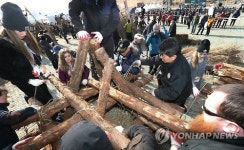 제주들불축제 희망달집 만들기 경연