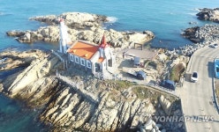 기장 죽성해변 아름다운 성당