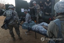 국군고양병원서 열린 한미연합훈련