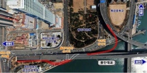 부산 광안대교 접속도로 신설…센텀시티 교통난 해소
