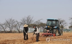 밭 갈며 농사 준비해요