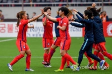 한국 여자축구, 북한과 1-1 무승부