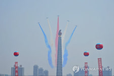 태양절 맞아 축하비행